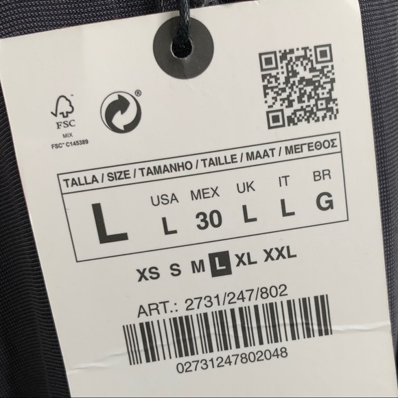 Zara Grey Crushed Velvet High-Waisted Straight Leg Trousers - Picture 12 of 14